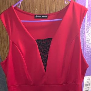 Red Sleeveless dress